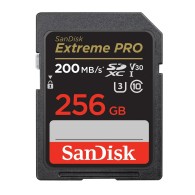 SANDISK 256GB SDXC-KARTE EXTREME PRO 200MB/S UHS-1 V30 (SDSDXXD-256G)