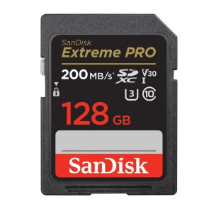 SANDISK 128GB SDXC-KARTE EXTREME PRO 200MB/S UHS-1 V30 (SDSDXXD-128G)