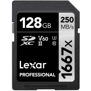LEXAR 128GB SDXC PROFESSIONAL 1667x