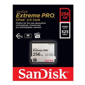 SANDISK 256GB CFast 2.0 Karte EXTREME PRO 525 MB/s (SDCFSP-256G-G46D)